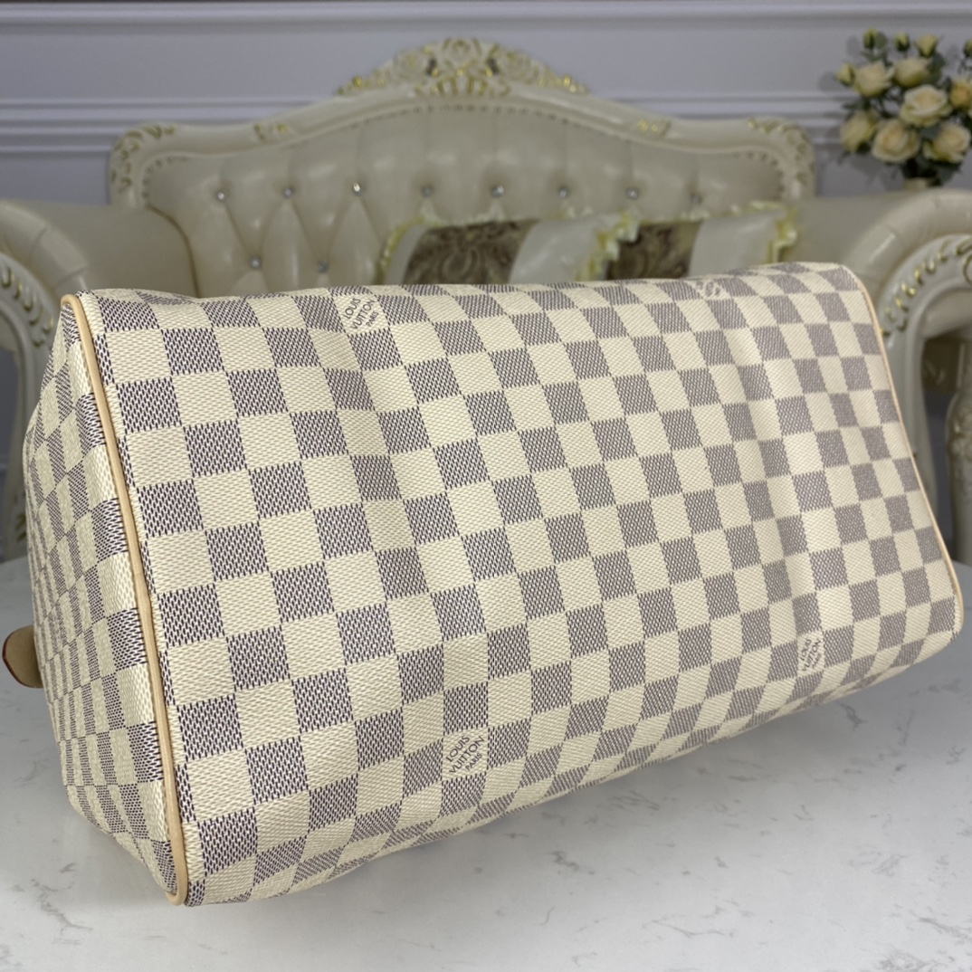 Louis Vuitton SPEEDY BANDOULIERE 35 Damier Azur Handbag N41369 